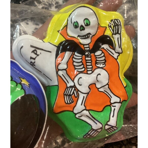 VINTAGE Ullman Halloween Fillable Plastic Party Favors Treat Boxes 2 Sealed Sets - Picture 9 of 16